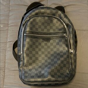 Louis Vuitton Gray Checkered Backpack